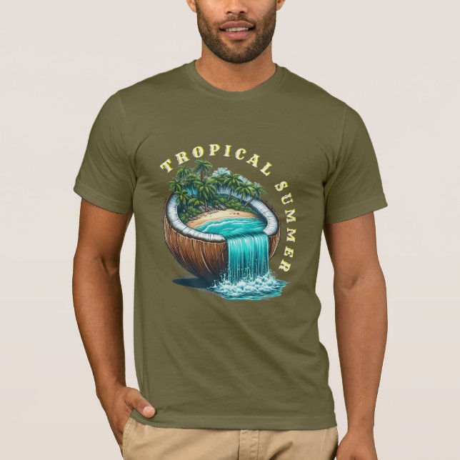 Camiseta Verano tropical (Anverso)