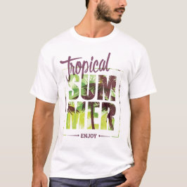 Camiseta verano tropical