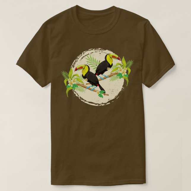 Camiseta Verano Tropical Bird Toucan (Diseño del anverso)