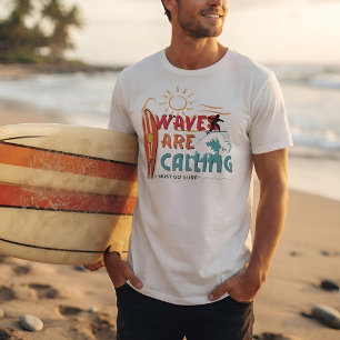 Camiseta Verano Tropical de Ola del Océano Antiguo