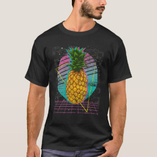 Camiseta Verano tropical de vaporolas retro de los años 90 