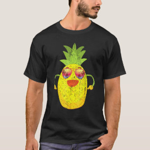Camiseta Verano tropical exótico de gafas de sol de piña