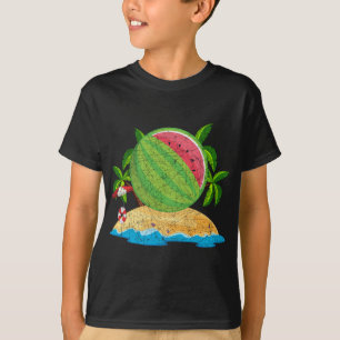 Camiseta Verano tropical vacaciones Palm Trees Beach Waterm