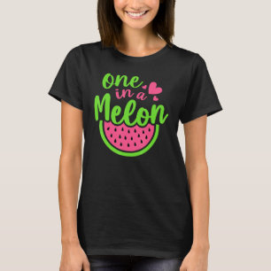 Camiseta Verano Uno En Un Melón Niños Niñas Sandía