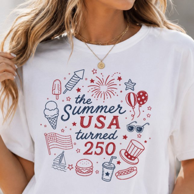 Camiseta Verano USA Cumplió 250 (Subido por el creador)
