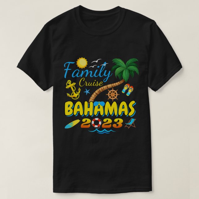 Camiseta Verano V del grupo de correspondencia Family Cruis (Diseño del anverso)