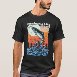 Camiseta Verano Vacaciones Retro Sunset Arkansas Bull Shoal