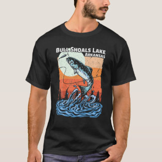 Camiseta Verano Vacaciones Retro Sunset Arkansas Bull Shoal