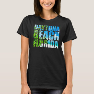 Camiseta Verano Vacaciones Retro Sunset Florida Daytona Bea