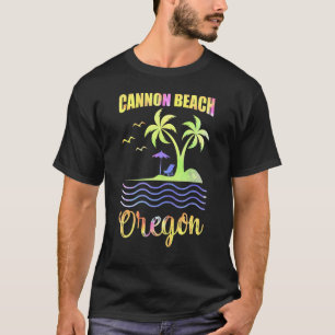 Camiseta Verano Vacaciones Retro Sunset Oregon Cannon Beach