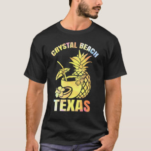 Camiseta Verano Vacaciones Retro Sunset Texas Crystal Beach
