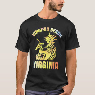 Camiseta Verano Vacaciones Retro Sunset Virginia Beach 1
