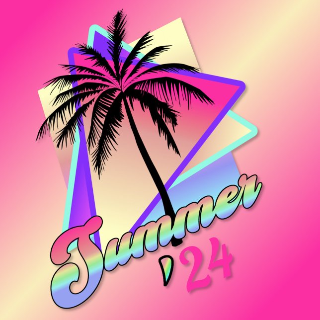 Camiseta Verano Vaporwave 2024 (Subido por el creador)