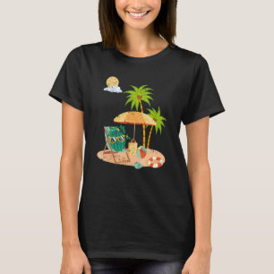 Camiseta Verano Vibes Beach Plantas de frutas exóticas Wate