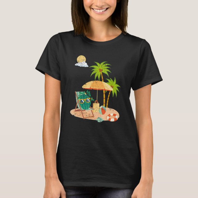 Camiseta Verano Vibes Beach Plantas de frutas exóticas Wate (Anverso)