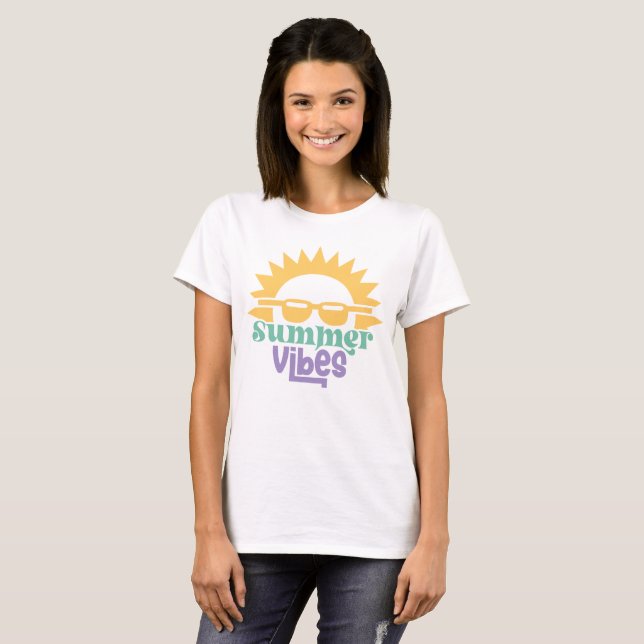 Camiseta Verano Vibes Boho Retro (Anverso completo)
