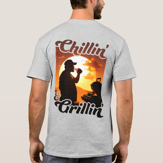 Camiseta Verano Vibes Chillin’ y Grillin’ Front & Back (Reverso)