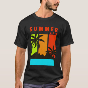 Camiseta Verano Vibes Frescos Palmeras Playa Surf Awesome P