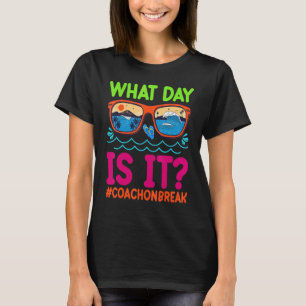 Camiseta Verano Vibes Gafas De Sol Qué Día Es El Entrenador