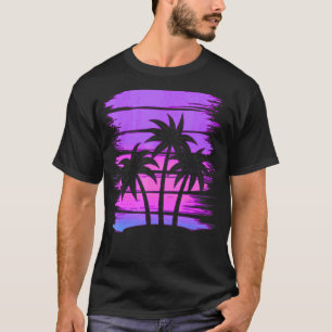 Camiseta Verano Vibes Palmeras Tropic de Vaporwave Retro de