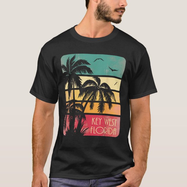Camiseta Verano Vintage del Key West Florida (Anverso)