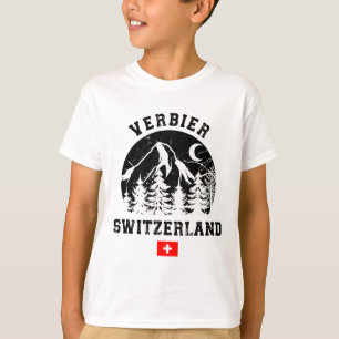 Camiseta Verbier Suiza Estación de Esquí Alpes Esquí Alpino