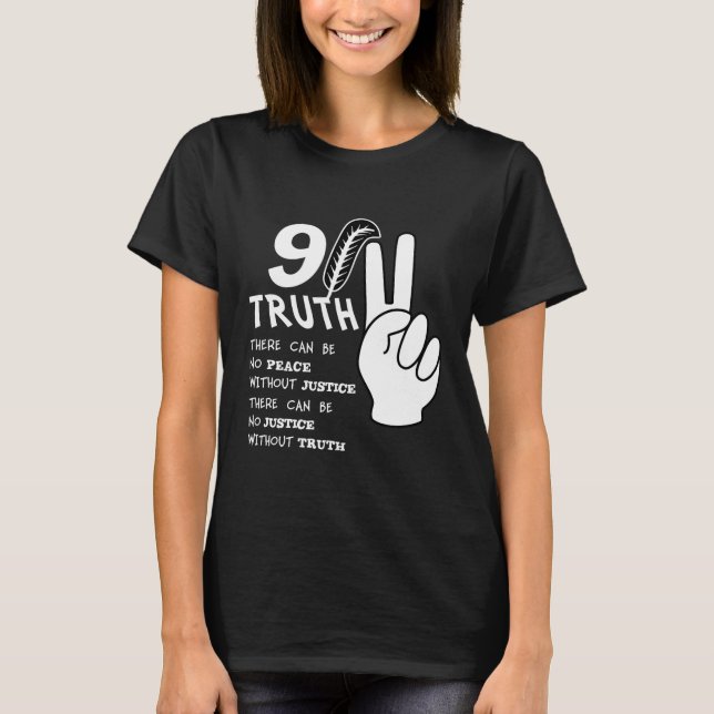 Camiseta Verdad 911 ninguna paz sin justicia (Anverso)