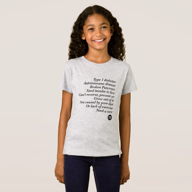Camiseta Verdad de T1d (chica) (Anverso completo)