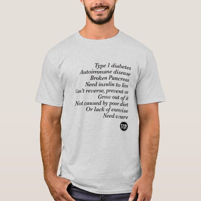 Camiseta Verdad de T1d (hombres) (Anverso)