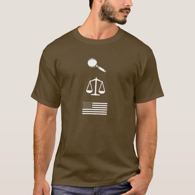 Camiseta Verdad, justicia, y la manera americana (Anverso)