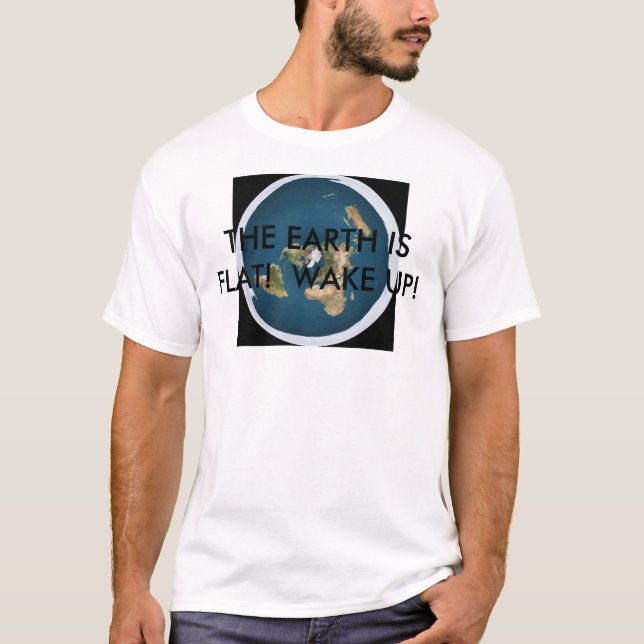 CAMISETA VERDAD PLANA DE LA TIERRA (Anverso)