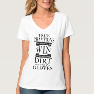 Camiseta verdadera de la cita de los campeones del