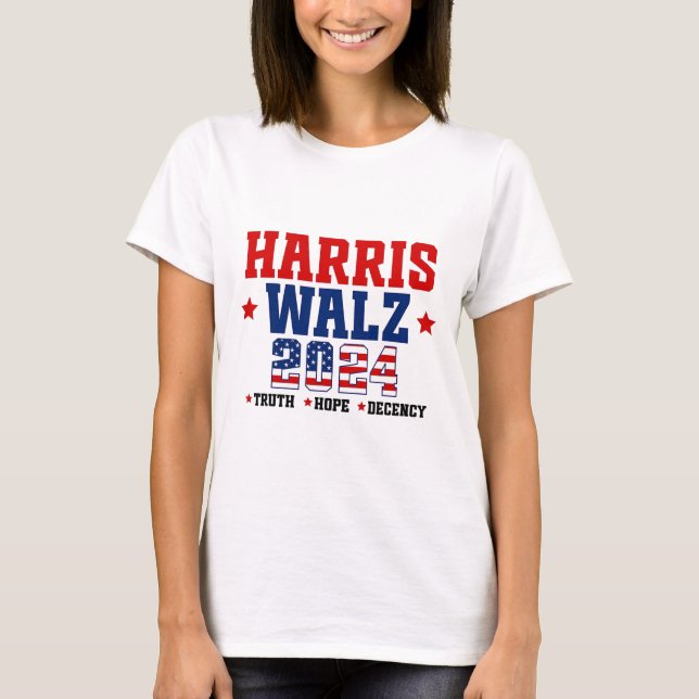 Camiseta Verdadera esperanza Decencia Harris Wheimer Waltz  (Anverso)