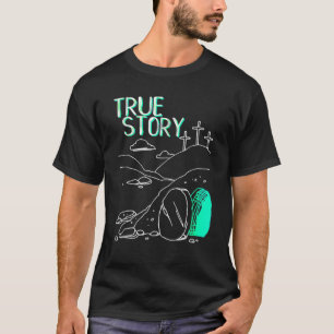 Camiseta Verdadera Historia Pascua Tumba Vacía Cristiana J