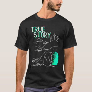Camiseta Verdadera Historia Pascua Tumba Vacía Cristiana Je