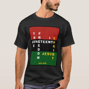 Camiseta VERDADERA LIBERTAD EN EL CRISTO cristiano Junérez