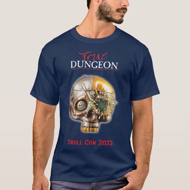 Camiseta Verdadera Mazmorra - Skull Con - marina (Anverso)