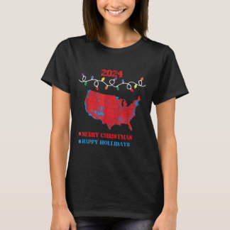 Camiseta Verdadera Navidad en el mapa electoral de 2024 Tru