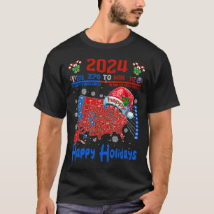 Camiseta Verdadera Navidad en el mapa electoral de 2024 Tru
