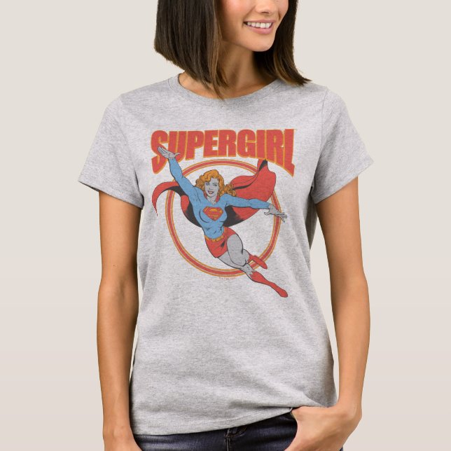 Camiseta Verdadera Superchica Vintage Flying Graphic (Anverso)