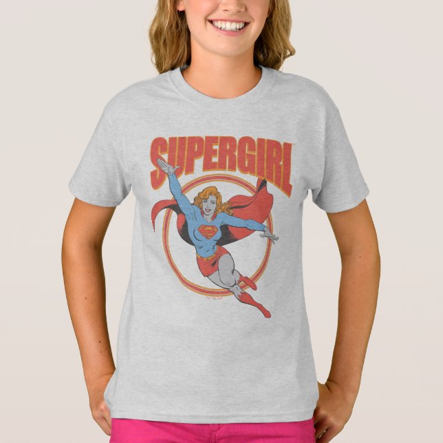 Camiseta Verdadera Superchica Vintage Flying Graphic (Anverso)