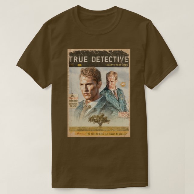 Camiseta Verdadera temporada de detectives (Diseño del anverso)