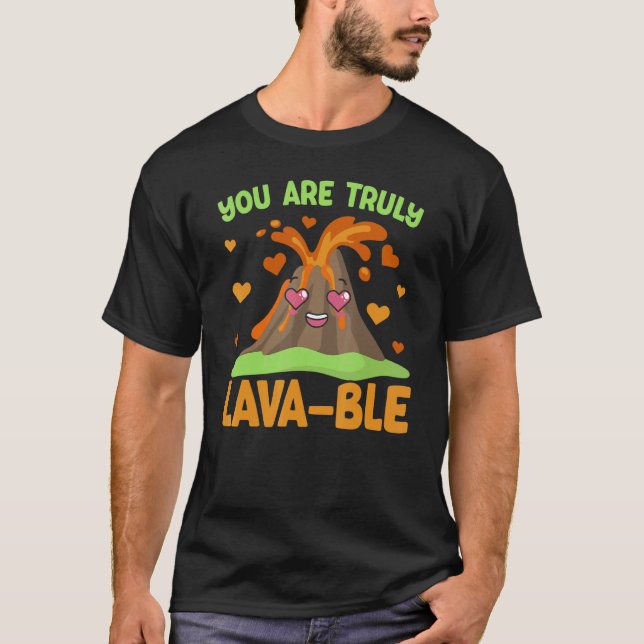 Camiseta Verdaderamente Eres Lavable Geología Volcán Volcán (Anverso)
