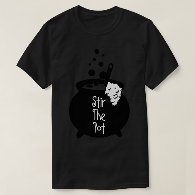 Camiseta Verdaderas brujas agitan la olla (Diseño del anverso)