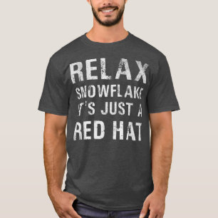 Camiseta Verdadero copo de nieve es solo un Gorra rojo