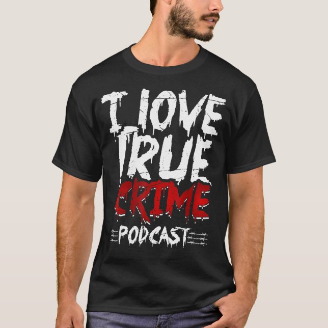 Camiseta Verdadero crimen Junkie Serial Killer Me Encanta E (Anverso)