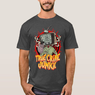 Camiseta Verdadero crimen Junkie Serial Killer Mugshot Vint
