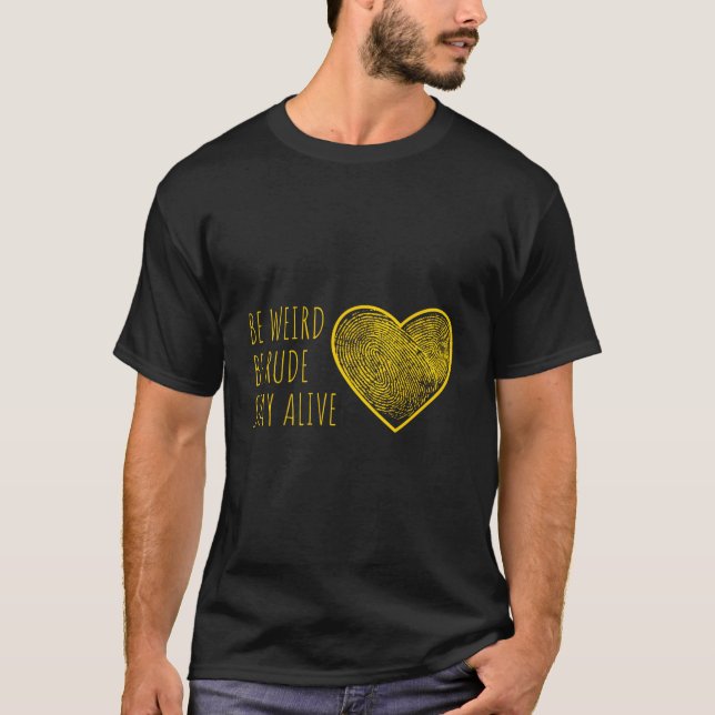 Camiseta Verdadero Crimen Podcast Junkie Fan Be Weird be Ru (Anverso)