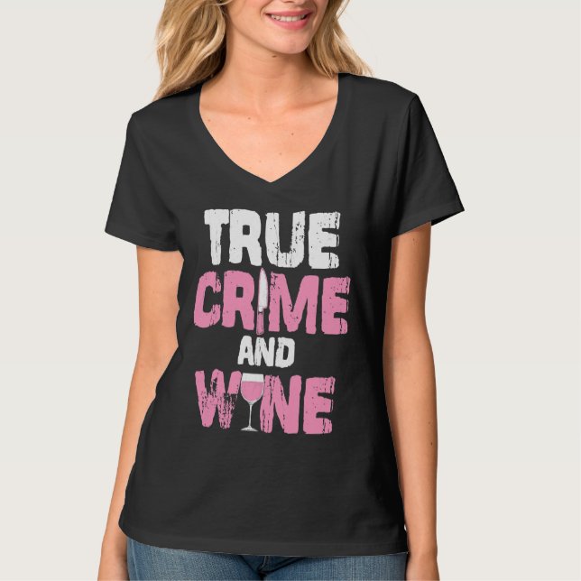 Camiseta Verdadero Crimen Y Vino Verdadero Crimen De Ventil (Anverso)