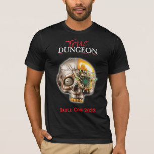 Camiseta Verdadero Dungeon Skull Con - negro
